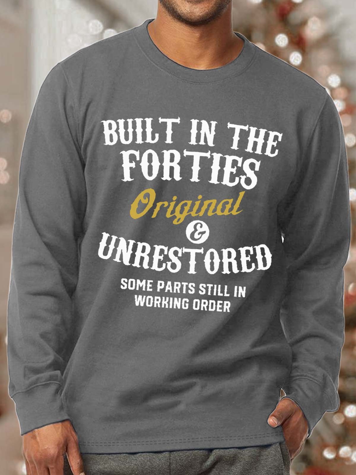 Men's Printed Sweatshirt With Forties