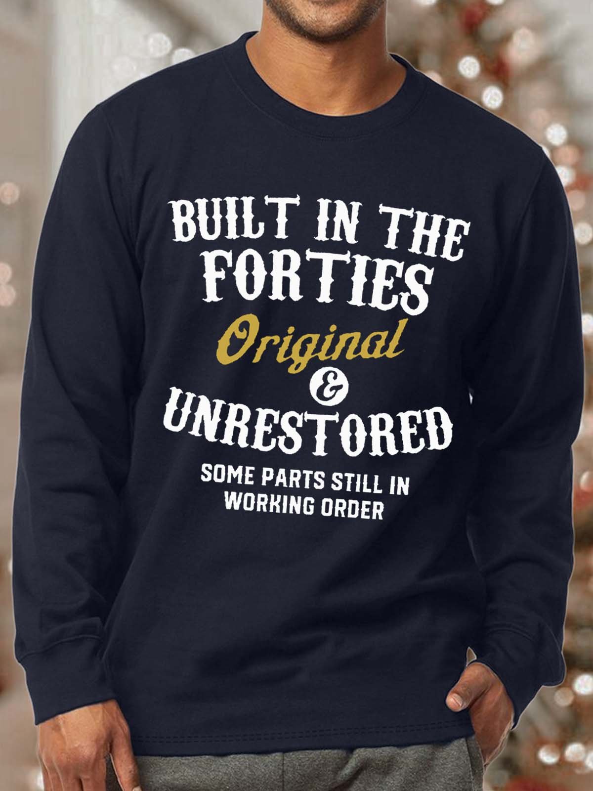 Men's Printed Sweatshirt With Forties