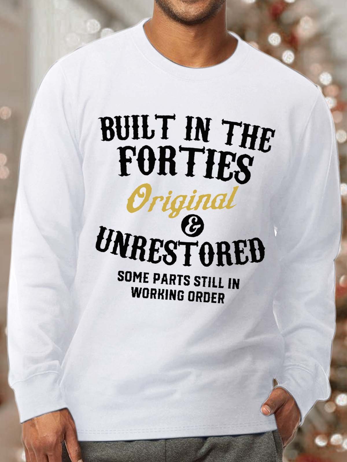 Men's Printed Sweatshirt With Forties