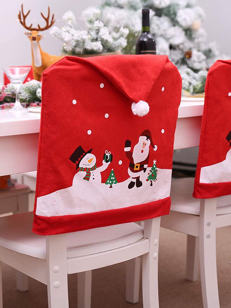 Fleece Christmas Chair Cover