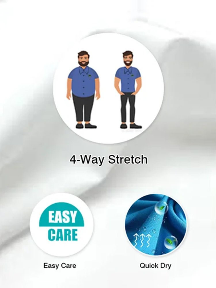 JoyMitty Geometric Line Print Men's Button Pocket Long Sleeve Shirt
