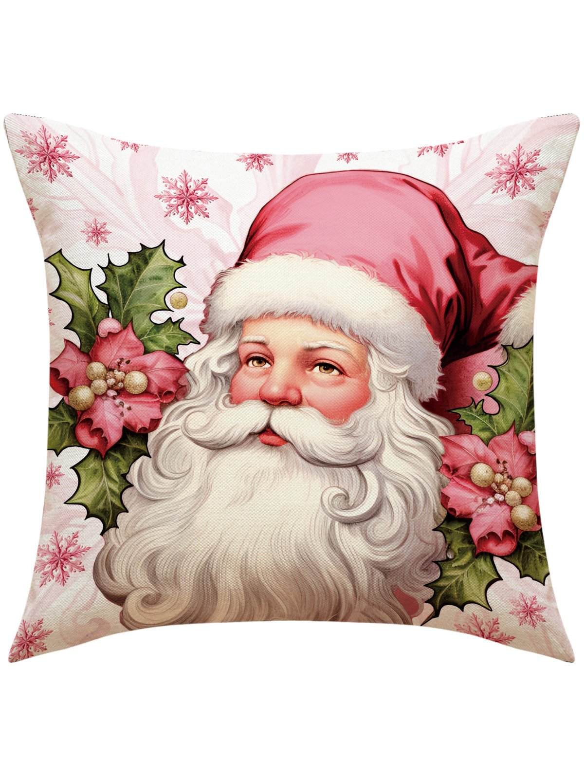 Christmas Santa Claus Christmas Tree Print Pillowslip