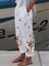 Casual Floral Ombre Loosen Pants
