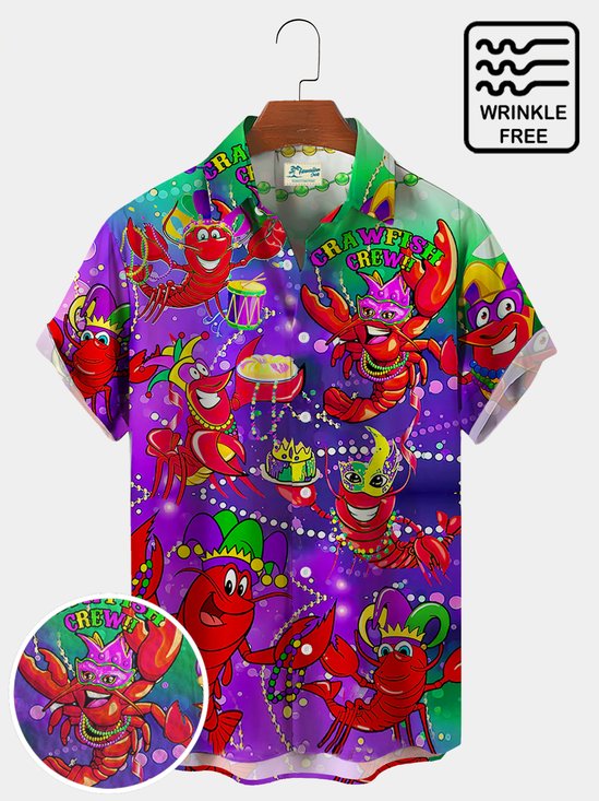 Carnival Food Festival New Orleans Lobster Print Shirt Plus Size Holiday Shirt