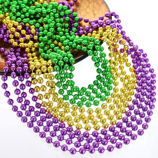 Holiday Mardi Gras Tricolor Necklace