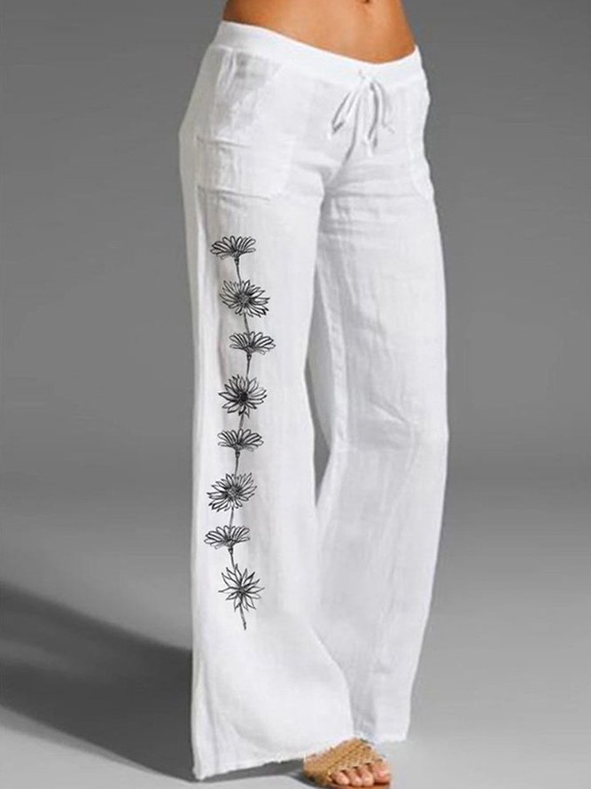 Shift Casual Gathered Floral Pants