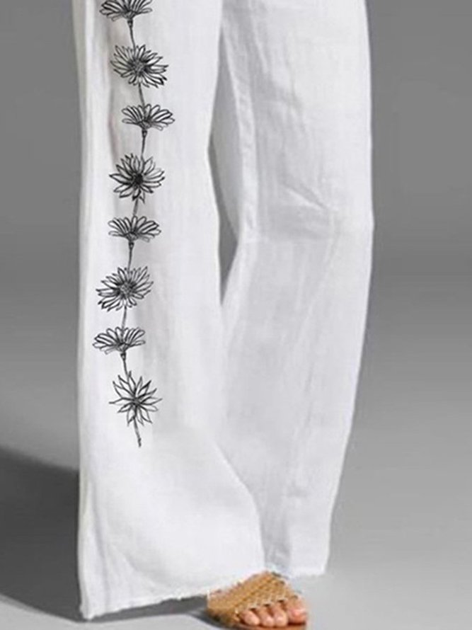 Shift Casual Gathered Floral Pants