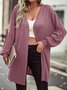 Women Solid Long Sleeve Solid Outerwear