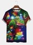 Men's Holiday Christmas Lights Short Sleeve T-Shirt