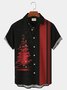  Men's Vintage Bowling Christmas Hawaiian Button Short Sleeve Shirt