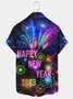  Happy New Year 2023 Men's Hawaiian Short Sleeve Shirt