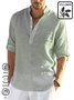 JoyMitty Basic Natural Fiber Plain Men's Button Down Long Sleeve Shirt
