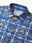 JoyMitty Hawaiian Coconut Tree Print Men's Button Pocket Quick Dry  Cool Ice Shirts  Sweat-wicking Shirt