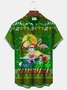 Christmas Mele Laikimaka Hohoho Christmas Santa Print Men's Button Pocket Shirt