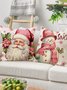 Christmas Santa Claus Christmas Tree Print Pillowslip