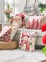 Christmas Santa Claus Christmas Tree Print Pillowslip