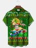 Christmas Mele Laikimaka Hohoho Christmas Santa Print Men's Button Pocket Shirt